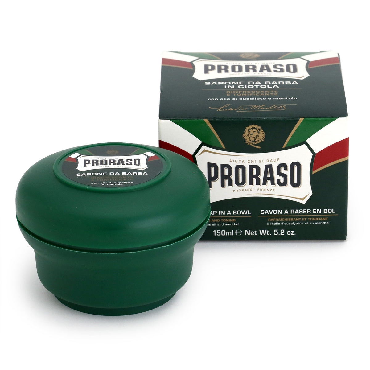 Proraso Shaving Soap in Bowl 150ml - Eucalyptus &amp; Menthol