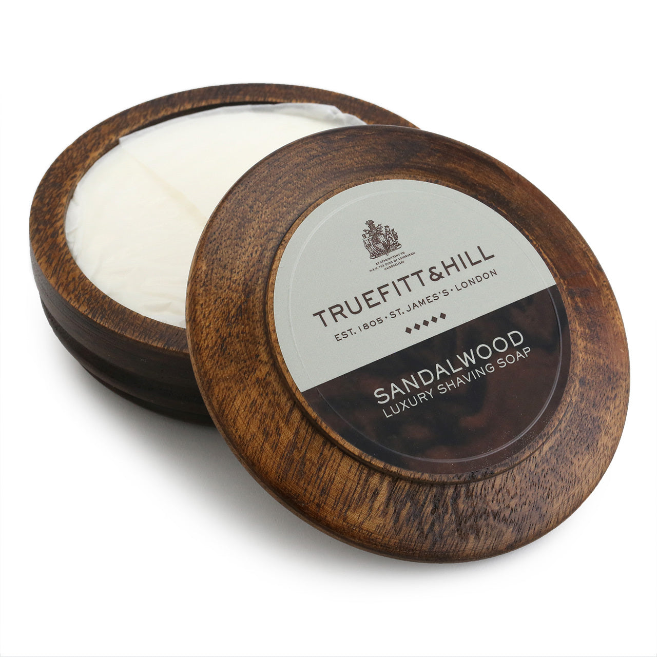 Truefitt & Hill Luxury Shave Soap in Wooden Bowl 99g - Sandalwood