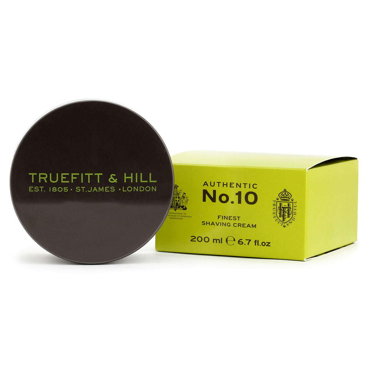 Truefitt &amp; Hill Authentic No 10 Finest Shaving cream, 200ml tub and box