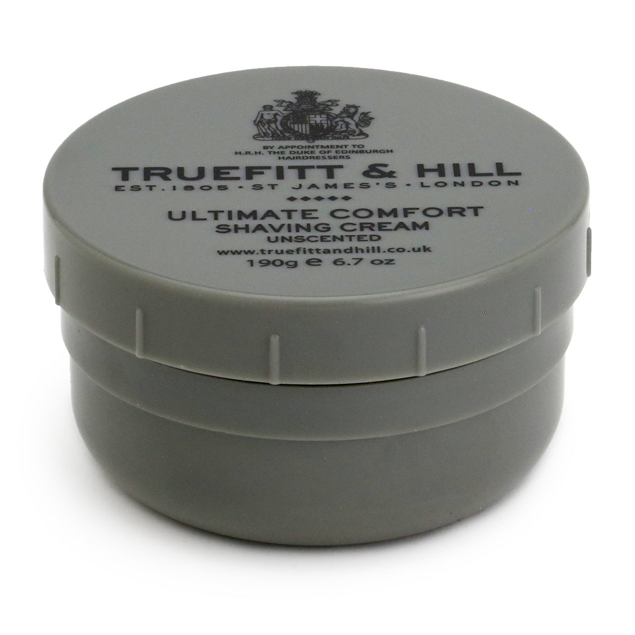 Truefitt & Hill Ultimate Comfort Unscented Shave Cream Bowl 190g