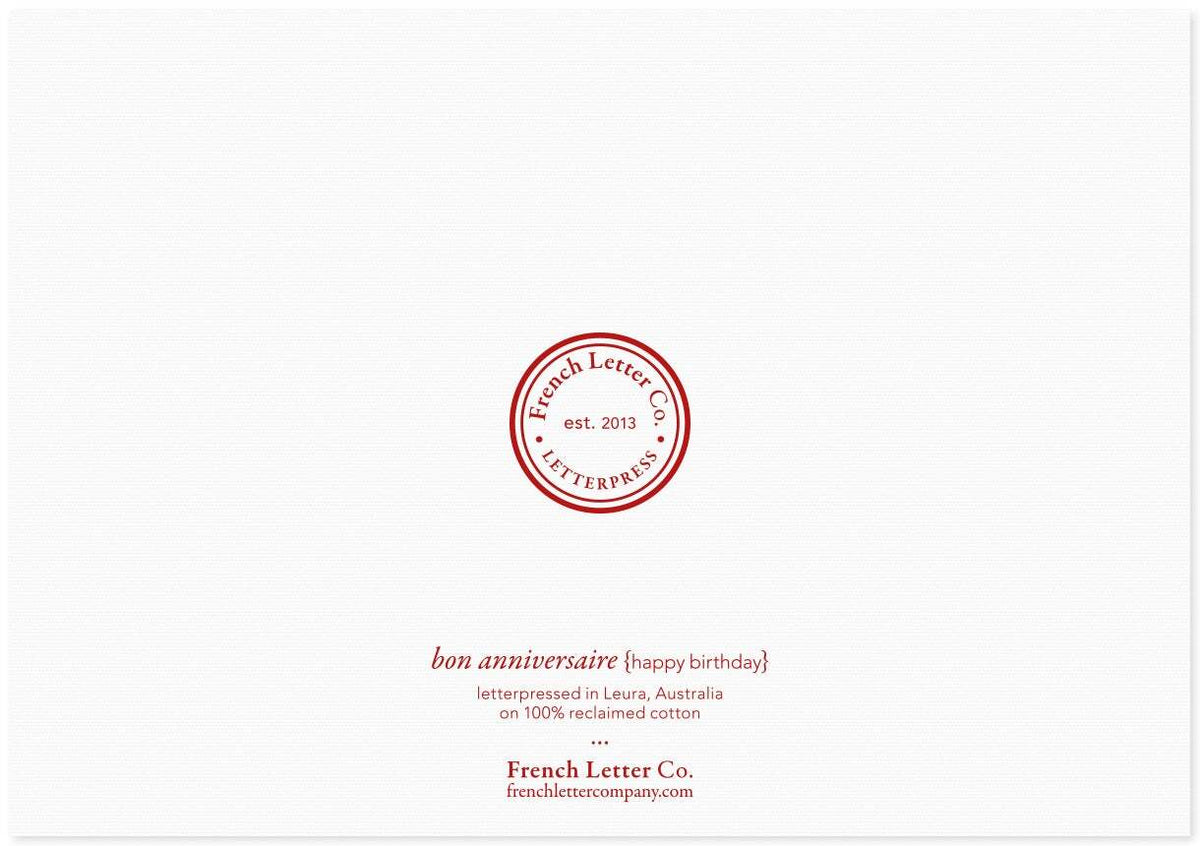 French Letter Co. Gift Card - Happy Birthday