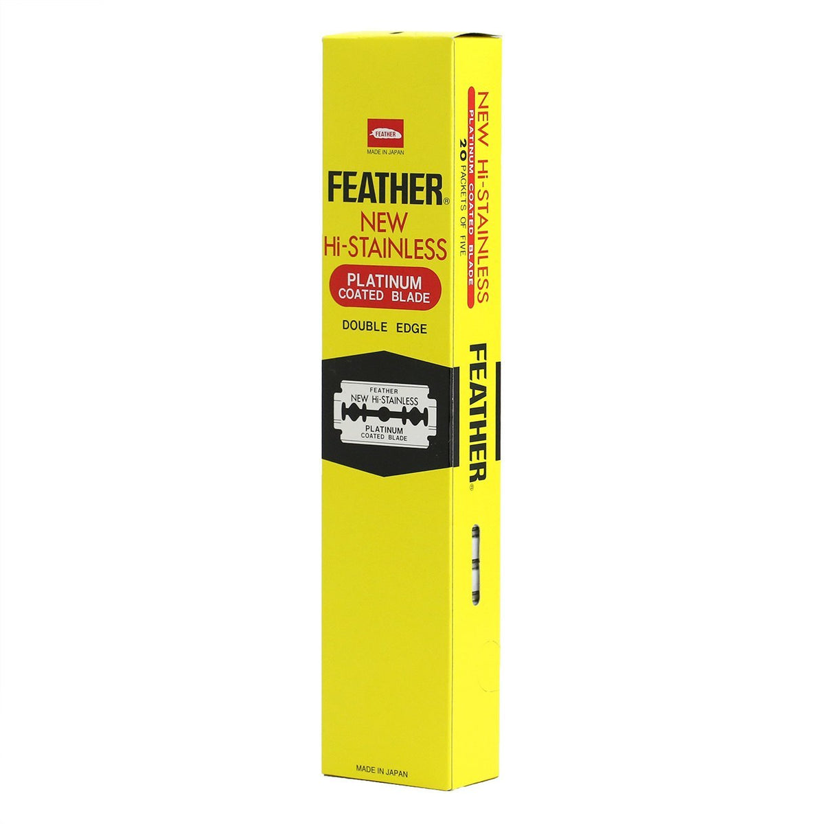 Feather New Hi-Stainless Razor Blades 100 Count