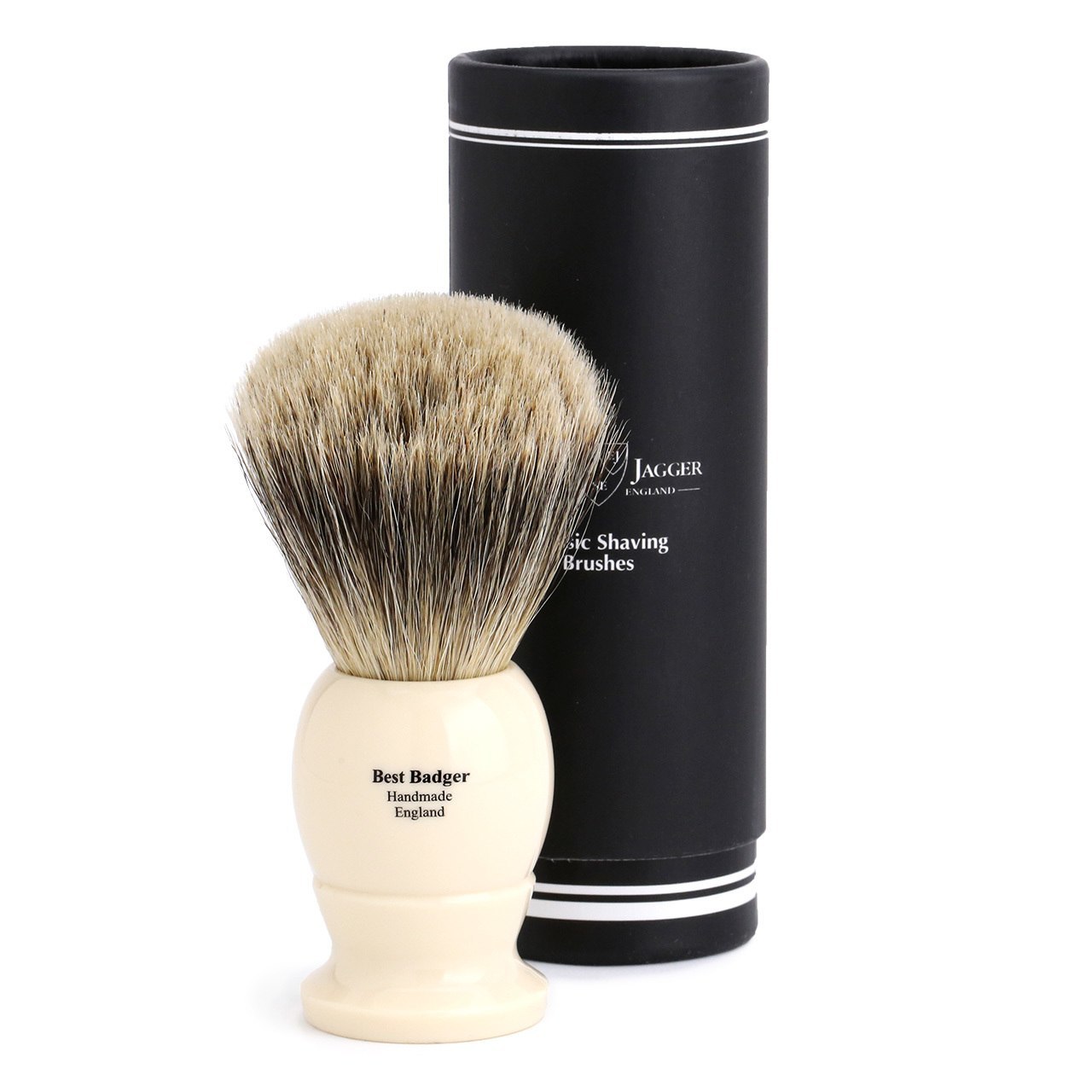 Edwin Jagger Best Badger Extra Large Shaving Brush - Imitation Ivory