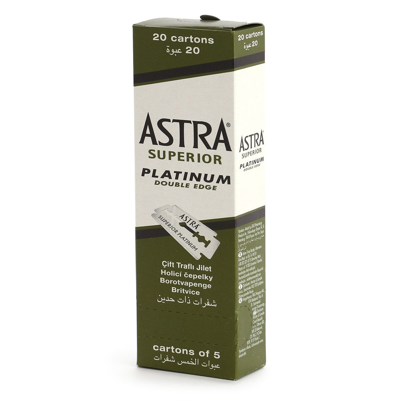 Astra Superior Platinum Razor Blades, pack of 100 blades