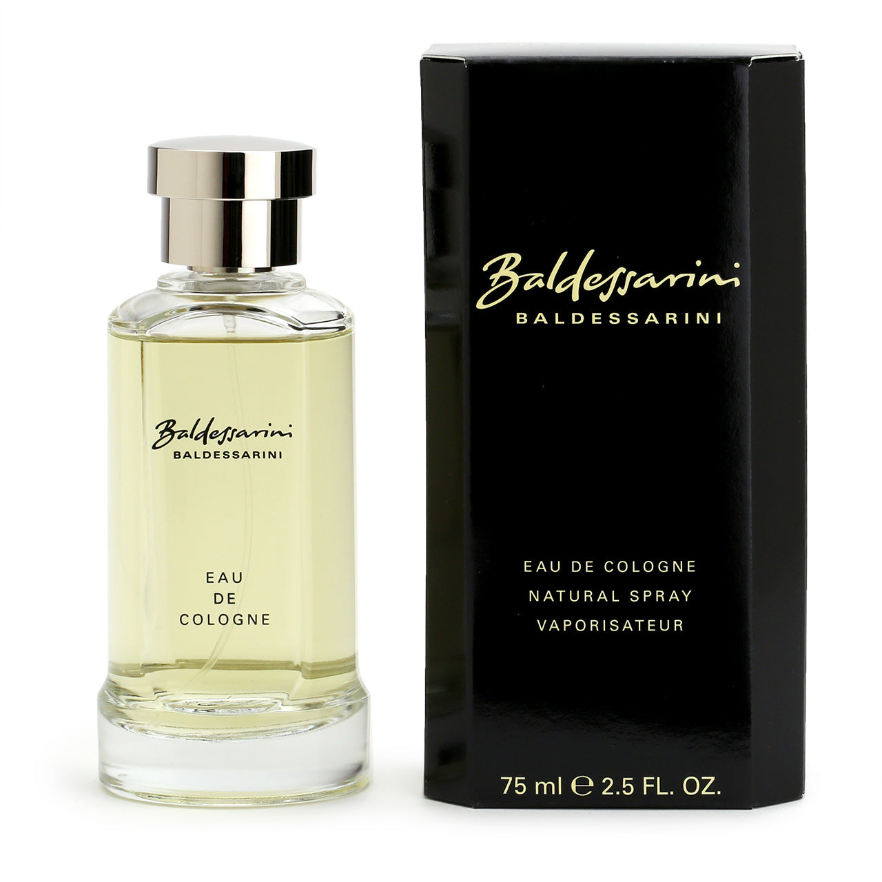 Baldessarini Eau de Cologne 75ml, in a heavy glass bottle with Natural Spray Vaporisator