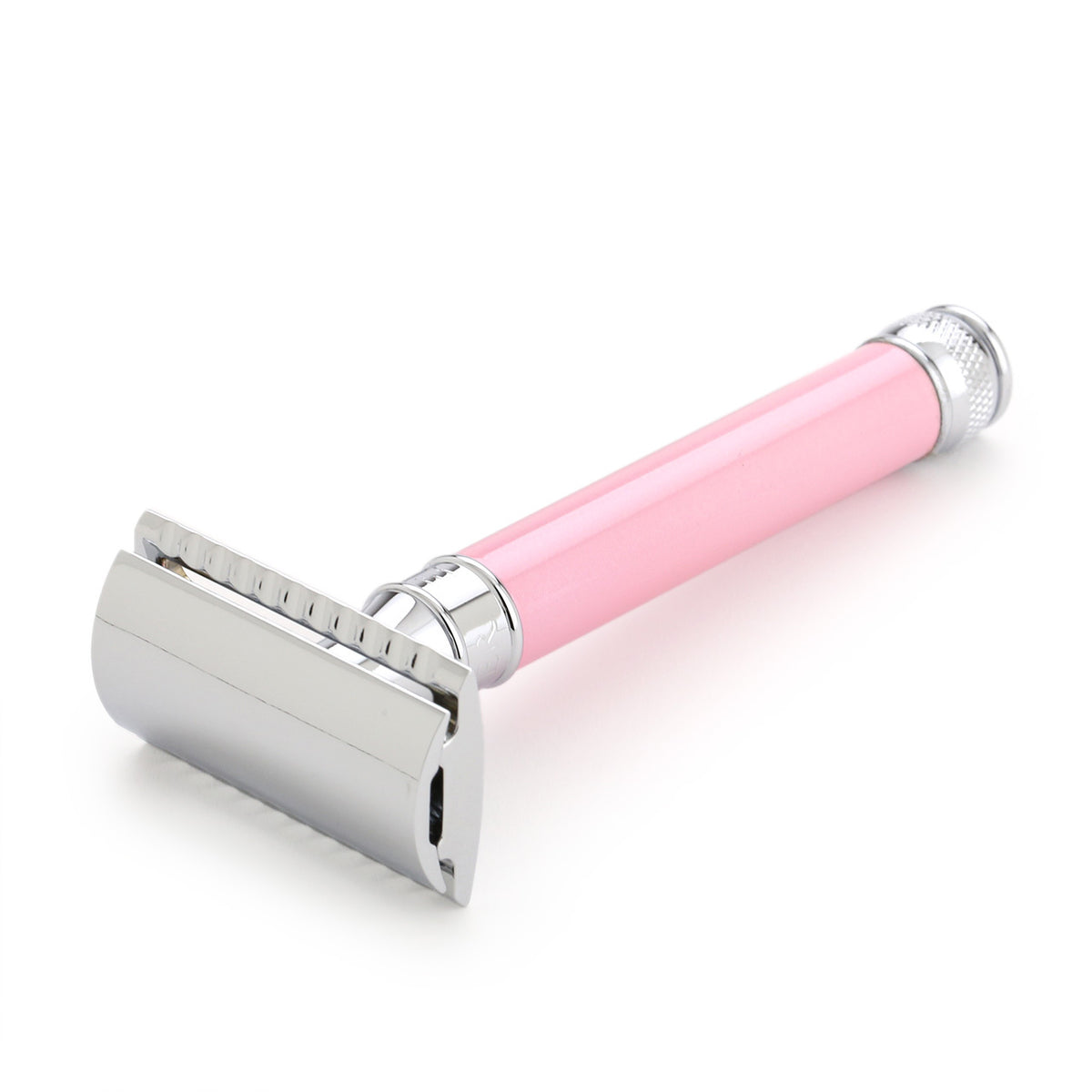 Edwin Jagger Ladies Pearl Effect Safety Razor - Pink