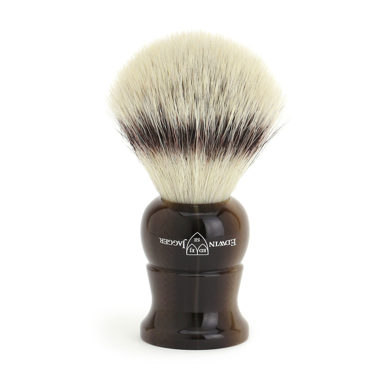 Edwin Jagger Cruelty Free Shaving Brush on drip stand
