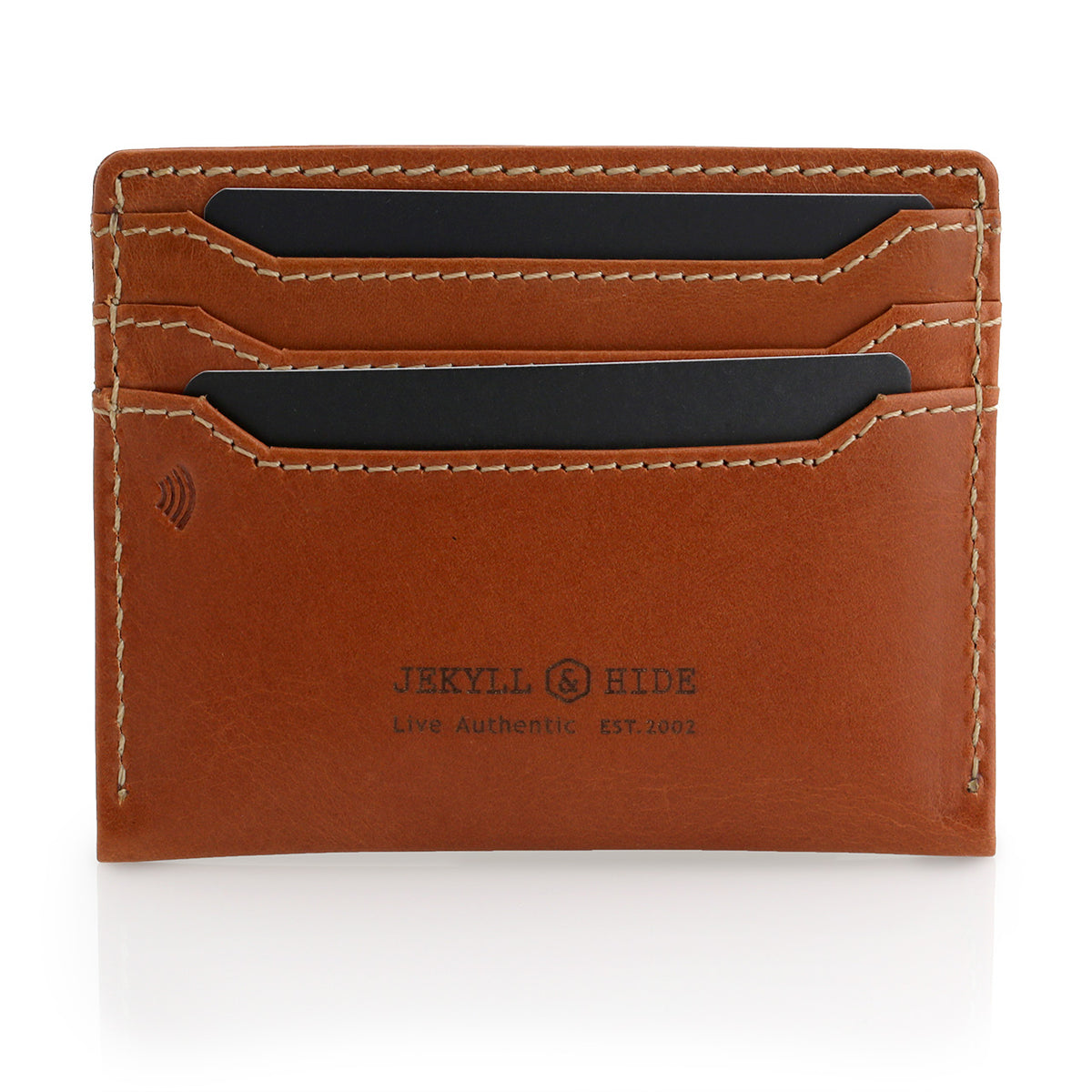 Jekyll and Hyde Slim cardholder, Roma Tan with RFD protection