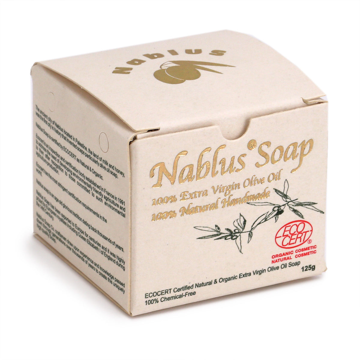 Nablus Natural and Organic Traditional Olive Oil Soap in box