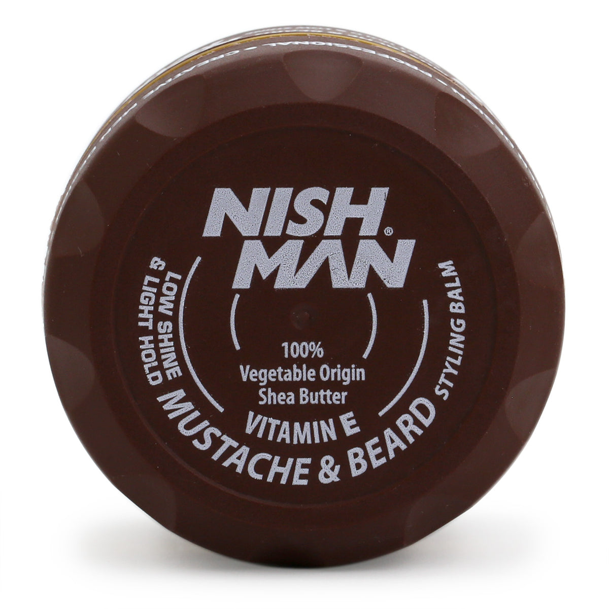 NishMan Mustache &amp; Beard Balm 100ml tub, top view