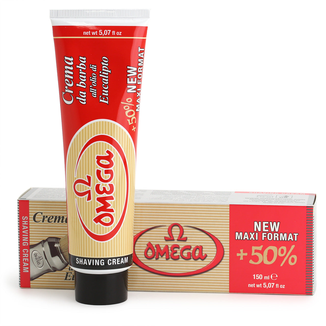 Omega Shaving Cream 150ml in a tube