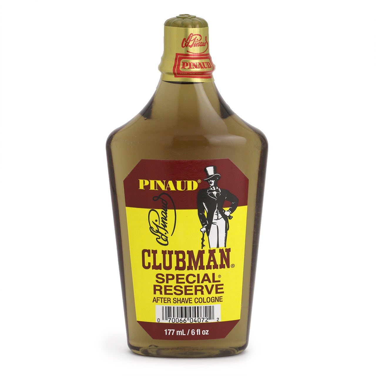 Pinaud Clubman Special Reserve has retro label and bottle shape