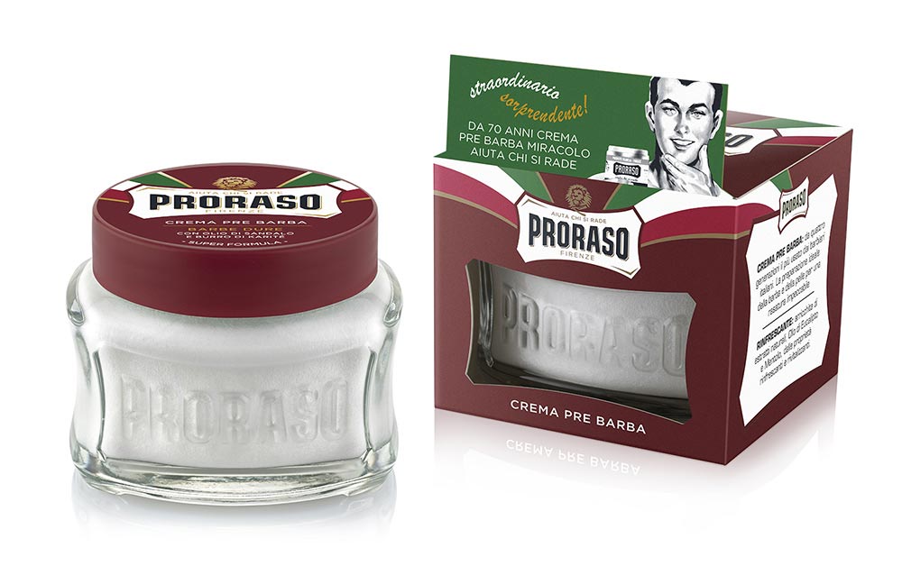 Proraso Pre-Shave Cream 100ml - Sandalwood Oil &amp; Shea Butter