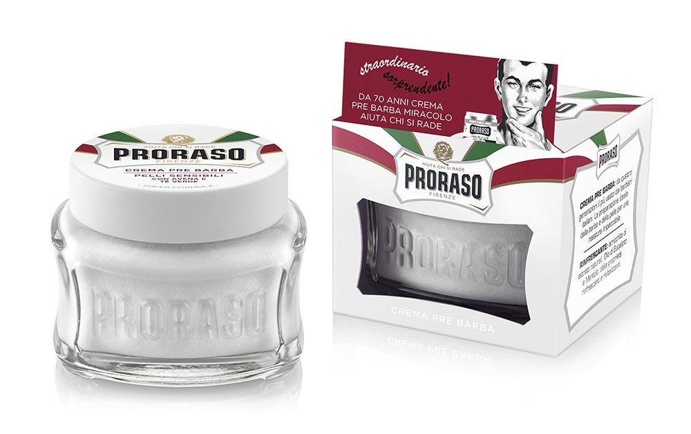 Proraso Pre-Shave Cream 100ml Sensitive - Green Tea &amp; Oatmeal