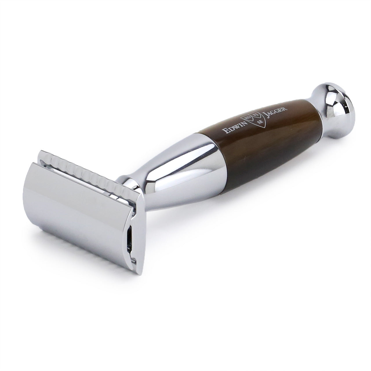 Edwin Jagger Imitation Horn & Chrome DE Safety Razor