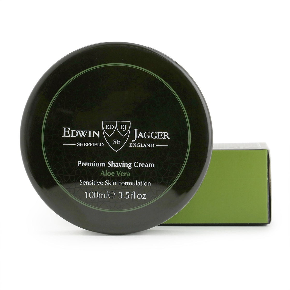 Edwin Jagger Natural Premium Shaving Cream Tub - Aloe Vera