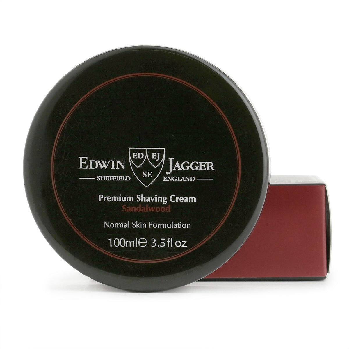 Edwin Jagger Natural Premium Shaving Cream Tub - Sandalwood