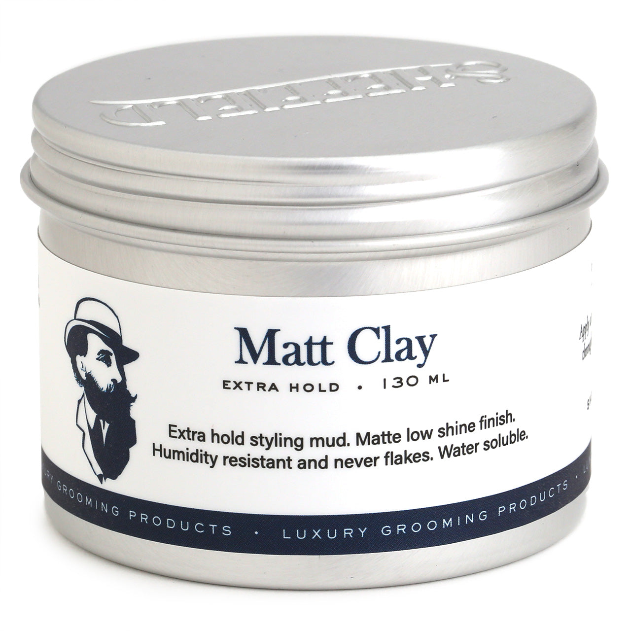 Sheffield Pomade Matt Clay, 130ml Front of tin