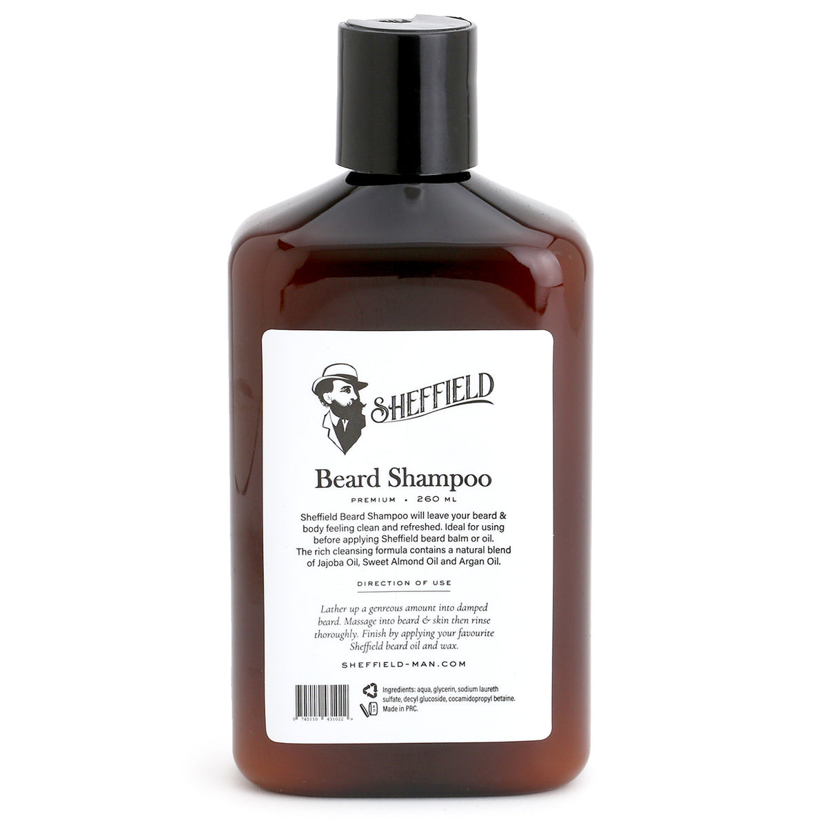 Sheffield Beard Shampoo in a bottle