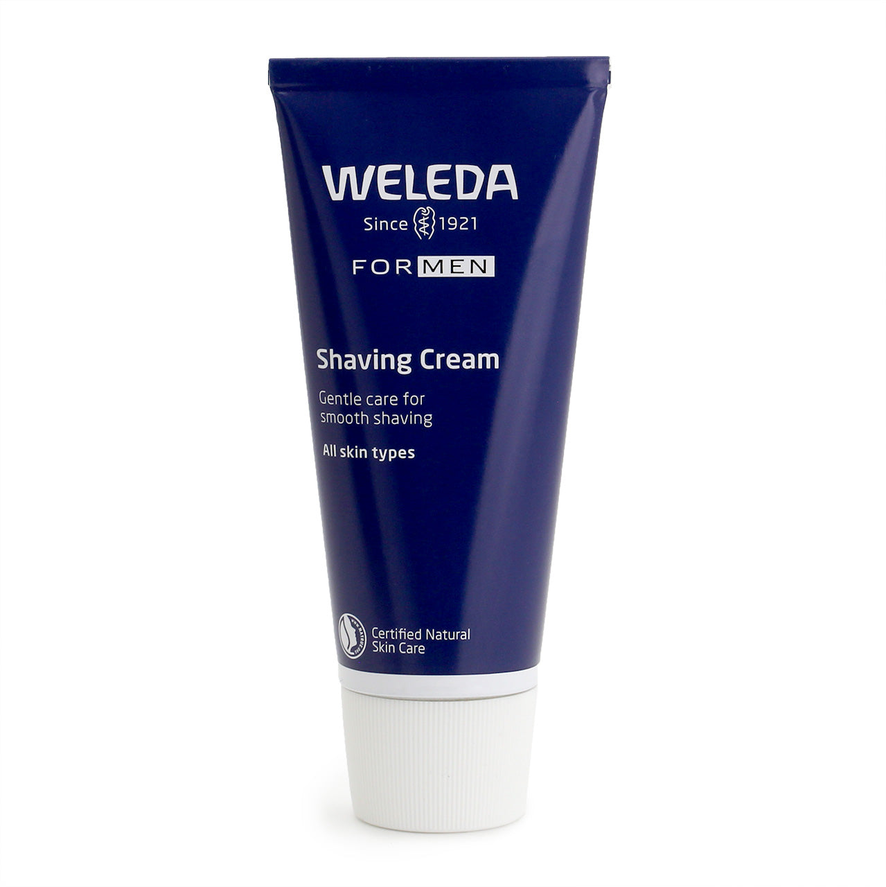 Weleda For Men Shaving Cream, dark blue metal tube
